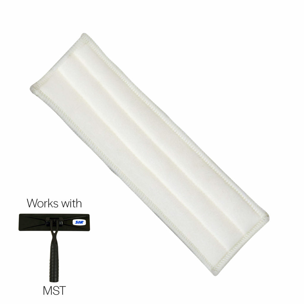 SYR WHITE ANTI-STATIC MICROFIBRE PAD, pack of 5 pads - for use with the SYR MST