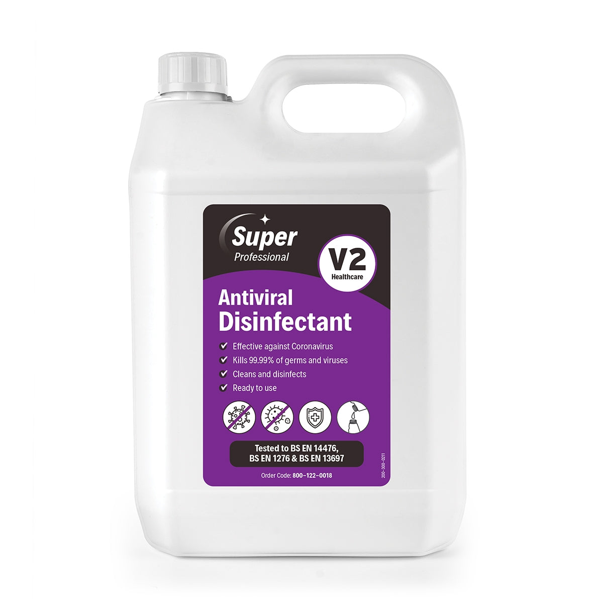 ANTIVIRAL DISINFECTANT V2, refill x 5Lt