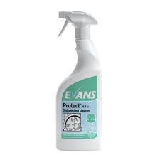 EVANS PROTECT TRIGGER, perfumed disinfectant Cleaner x 750ml