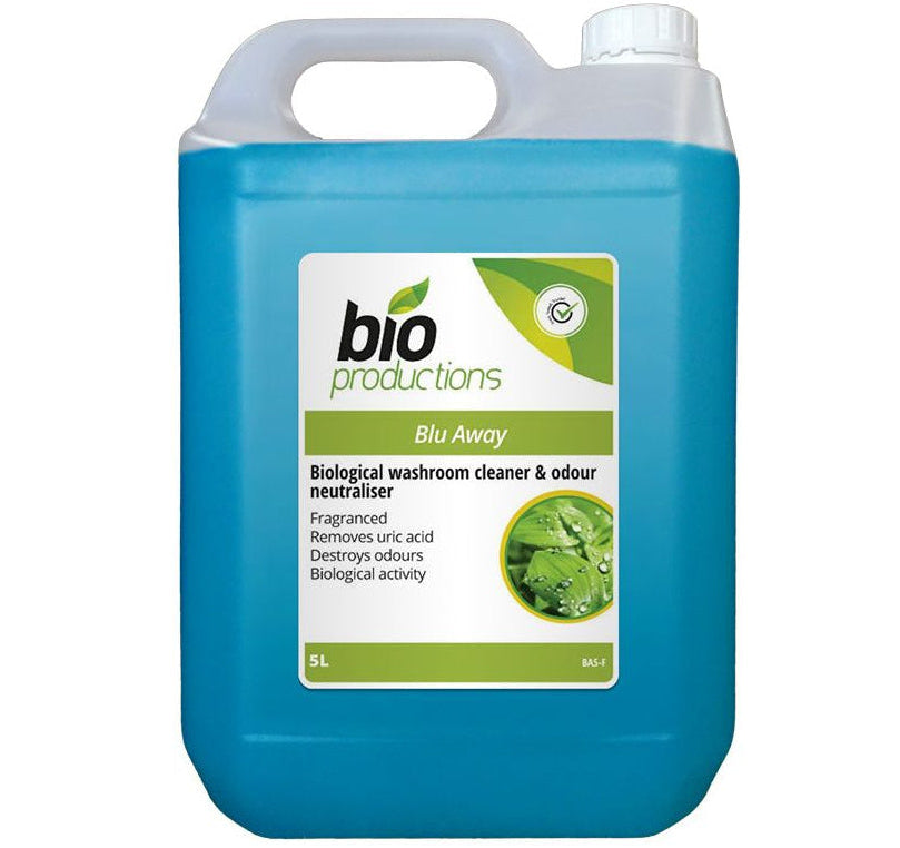 BLU AWAY - Biological Washroom Cleaner & Odour Neutraliser  x 5Lt