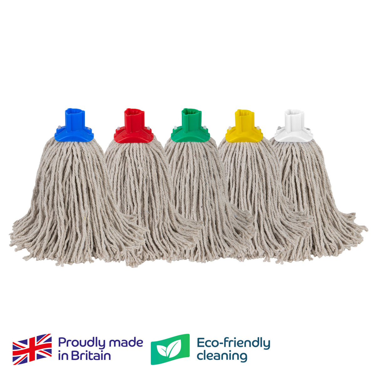MOPHEAD - EXEL WOOL/PY  250GM,  colour coded socket,  pack of 5 same colour mopheads