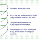 NEUTRADOL VACUUM DEODORISER VAC SACS , air freshener - various fragrances supplied