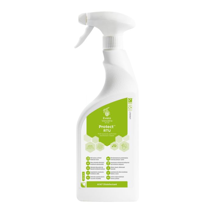 EVANS PROTECT TRIGGER, perfumed disinfectant Cleaner x 750ml