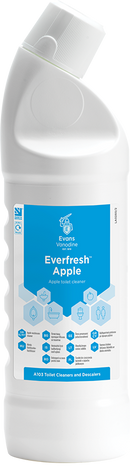 EVERFRESH APPLE - REFILL, Evans Toilet & Washroom Cleaner  x 5Lt