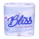 BLISS LUXURY TOILET ROLLS, 2Ply Quilted sheets, 40 ROLLS per pack