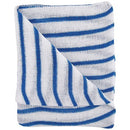 DISHCLOTHS - BLUE STRIPE, x 10