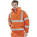 HI-VISIBILITY CONSTRUCTOR BOMBER JACKET - ORANGE