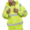 HI-VISIBILITY CONSTRUCTOR BOMBER JACKET - YELLOW