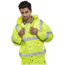 HI-VISIBILITY CONSTRUCTOR BOMBER JACKET - YELLOW