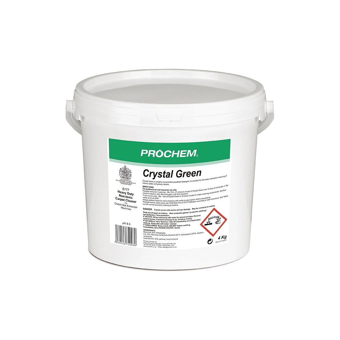 CRYSTAL GREEN - Prochem extraction powdered detergent 4Kg