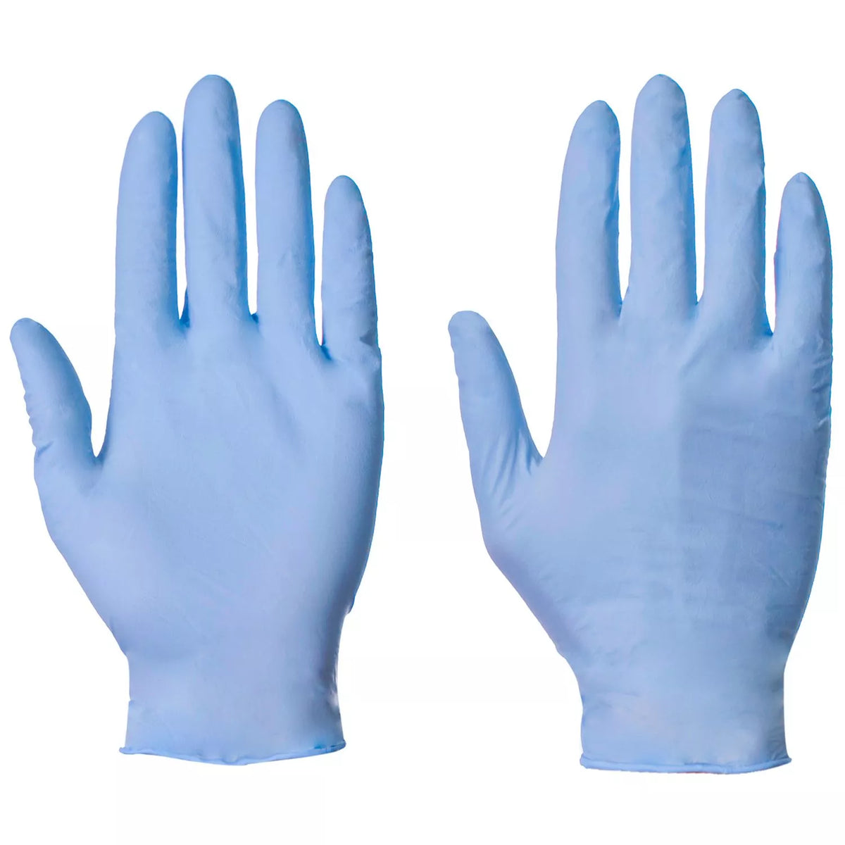 DISPOSABLE BLUE NITRILE GLOVES, powder-free x 100
