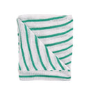 DISHCLOTHS - GREEN STRIPE x 10