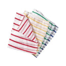 DISHCLOTHS - RED STRIPE , x 10