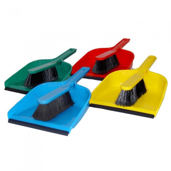 DUSTPAN & BRUSH SET - plastic, 1 set only
