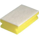 SPONGE SCOURERS - WHITE, non-scratch x 10